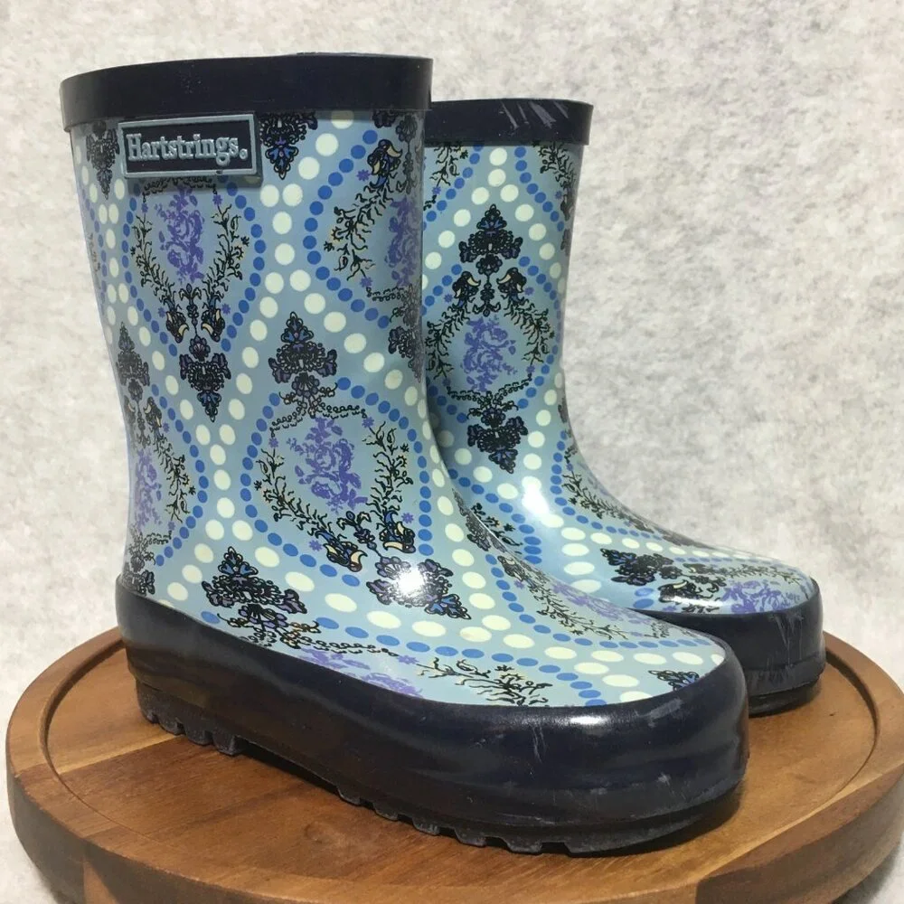 Hartstrings Toddler Rainboots Size 6 Blue